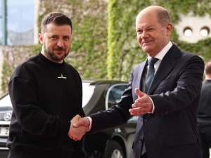 Zełenski przyjechał do Berlina. „Niemcy pokazały, że są naszym prawdziwym przyjacielem”