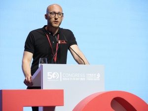 Mateusz Szymański (NSZZ S) ostro na XV Kongresie EKZZ: Oczekujecie myślenia w jeden „właściwy” sposób i wykluczania tych, którzy mają inne poglądy