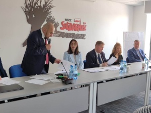 Spotkanie handlowej Solidarności z Główną Inspektor Pracy