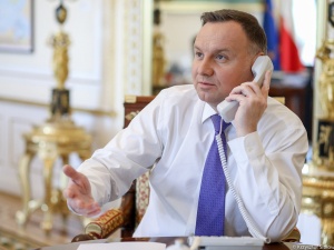Nocna rozmowa Andrzeja Dudy z prezydentem Ukrainy Wołodymyrem Zełenskim. Znamy temat rozmowy