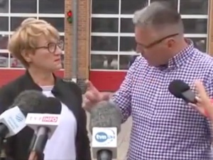 „Dlaczego pani mówi nieprawdę?” Awantura na konferencji marszałek Elżbiety Polak z PO [WIDEO]