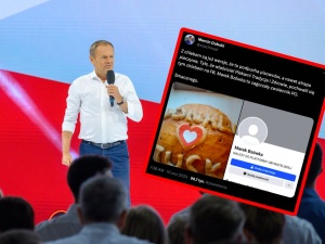 Po konwencji PO chleb wylądował koło kosza na śmieci. Piekarz usuwa zdjęcie