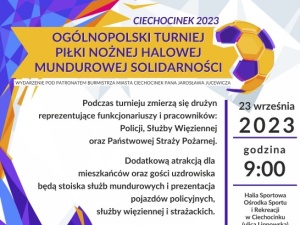 Zaproszenie na Ogólnopolski Turniej piłki nożnej halowej mundurowej Solidarności