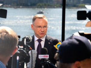 Przemówienie Zelenskiego. Gorzkie słowa prezydenta Andrzeja Dudy