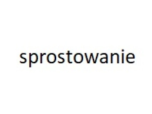 sprostowanie
