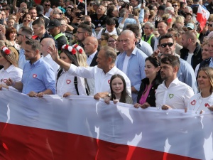 Niemieckie media piszą o 100 tys. uczestników „Marszu Miliona Serc” Tuska