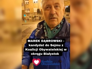 Kandydat KO zapytany o imigrantów: Też rzucałbym kamieniami w polską Straż Graniczną