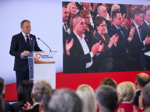 Po posiedzeniu Rady Krajowej PO. Tusk zabiera głos