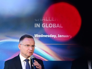 Andrzej Duda w Davos: Otrzymałem informację, że sąd nakazał przymusowe dokarmianie Kamińskiego