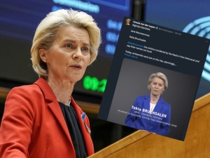 Presja ma sens! Von der Leyen publikuje poprawione nagranie, w którym nazywa obozy zagłady niemieckimi