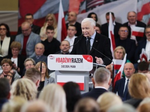 Kaczyński w Płocku: Pan Hołownia powinien występować w kabarecie 