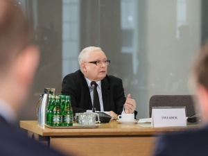 Jarosław Kaczyński przed komisją ds. Pegasusa. Starł się z przewodniczącą komisji 