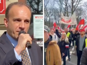 Gorąco na proteście u wojewody w Krakowie. Rolnicy są wściekli