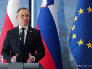 Andrzej Duda w Słowenii. Tematem rozmów Ukraina, Strefa Gazy, wydatki w NATO na obronność