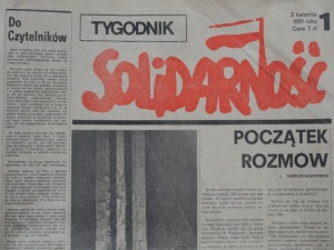 3 kwietnia 1981 roku ukazał się pierwszy numer „Tygodnika Solidarność”