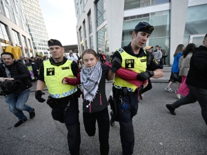 Eurowizja 2024. Greta Thunberg zatrzymana przez policję