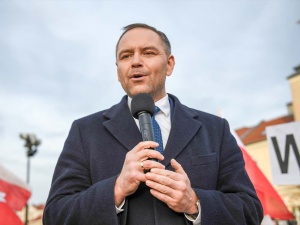 Nawrocki do Trzaskowskiego: Trumpa nie interesuje twój zestaw do makijażu
