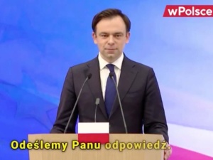 Dziwne zachowanie ministra Domańskiego na konferencji prasowej