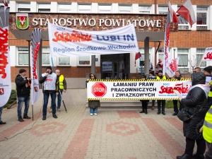 Nie ma nic ważniejszego niż sprawiedliwość. Pikietowała hrubieszowska Solidarność