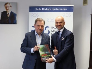 Piotr Duda spotkał się z Rafałem Brzoską. Rozmawiano o Zielonym Ładzie i deregulacji