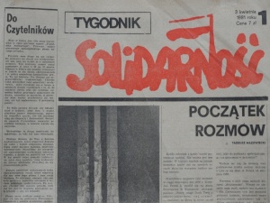 3 kwietnia 1981 roku ukazał się pierwszy numer „Tygodnika Solidarność”