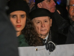 Awantura pod pomnikiem smoleńskim. Ostra reakcja Jarosława Kaczyńskiego na prowokację