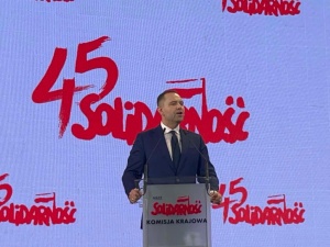 Karol Nawrocki na Zjeździe Solidarności: Chcę ambitnej Polski, która mówi: Po pierwsze Polska, po pierwsze Polacy!