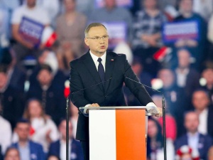 Andrzej Duda na konwencji Karola Nawrockiego: Udało nam się aż tyle zrealizować z Solidarnością