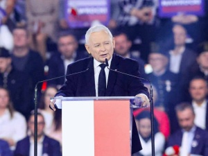 Oni chcą nam zabrać wszystko. Prezes PiS przemawia na konwencji Karola Nawrockiego