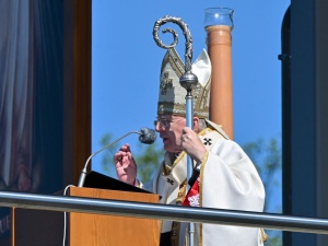 Abp Marek Jędraszewski w Łagiewnikach o czterech odsłonach Bożego Miłosierdzia