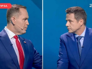 Nawrocki kontra Trzaskowski w debacie TVP. Padły mocne słowa