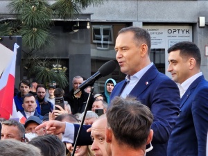 Nawrocki w Zabrzu, po odwołaniu przez mieszkańców prezydent z rekomendacji KO: To grozi całej Polsce