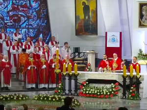 Abp Galbas w sanktuarium św. Andrzeja Boboli: Na dialog zdobywają się tylko ludzie pokorni i mądrzy