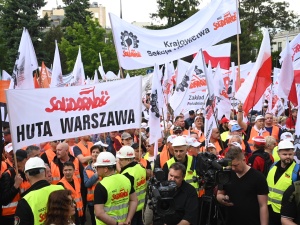 Protest hutników. Wszyscy jesteśmy pod ścianą