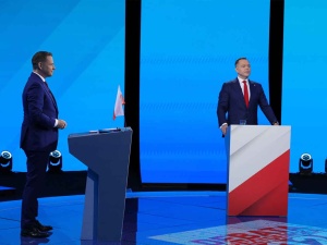 Trwa debata Trzaskowski–Nawrocki. Relacja na żywo