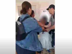 Obywatelskie zatrzymanie złodzieja z Kolumbii. W pogoń ruszyła kobieta [WIDEO]