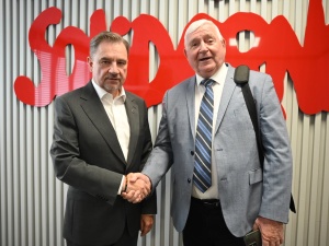 Piotr Duda spotkał się z Hubertem Błaszczykiem, usuniętym w stanie wojennym z korpusu sędziowskiego działaczem Solidarności