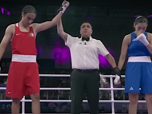 Imane Khelif - damski bokser