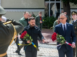 Zełenski odznaczył prezydenta Andrzeja Dudę Orderem Wolności