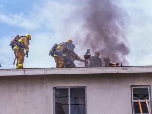 Eksplozje i pożar w Żorach. Zatrzymany 33-latek