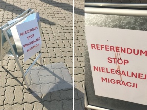 Wolontariusze zbierający podpisy pod referendum ws. migracji mieli zostać zaatakowani w Warszawie