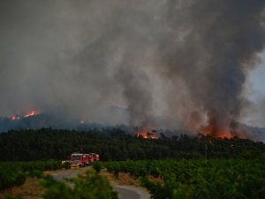 Pożar na południu Francji. Tysiące hektarów w ogniu