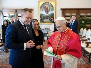 Karol Nawrocki na audiencji u papieża