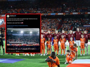 Holandia – Polska. Wymowny transparent polskich kibiców