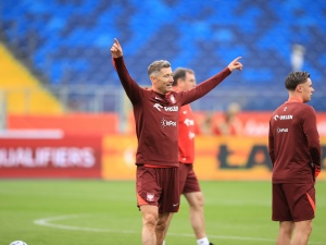 Lewandowski bohaterem meczu z Finlandią. Kamera uchwyciła zabawny moment