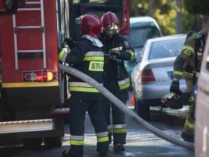  Pożar hotelu na Mazowszu. W środku było 9 osób