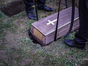 W Mościskach uroczyście pożegnano ekshumowanych obrońców Lwowa