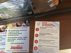 Dość lekceważenia polskiej szkoły! Pikieta oświatowej Solidarności w Gdańsku