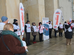 „Stop chaosowi w oświacie”. Pikieta Solidarności we Wrocławiu 