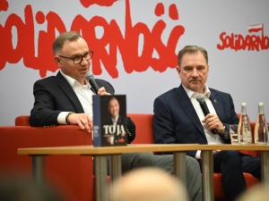 Prezydent Andrzej Duda na spotkaniu w Białymstoku: Kiedy za granicą plują i wyją ze wściekłości, to znaczy, że naprawdę realizujesz swoje interesy